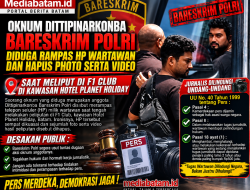 Oknum Dittipinarkoba Bareskrim Polri Diduga Rampas HP Wartawan Saat Peliputan di F1 Club Foto Dan Video Dihapus.
