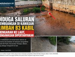 Diduga Saluran Pembuangan di Kawasan Pengolahan Limbah B3 Kabil Mengarah ke Laut, Pengawasan Dipertanyakan