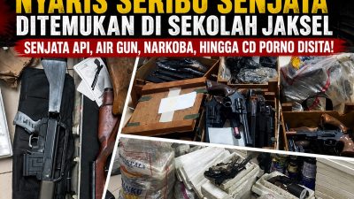 Nyaris Seribu Senjata Ditemukan Di Lingkungan Sekolah Jakarta Selatan, Polisi Diminta Usut Dugaan Jaringan Senjata Ilegal