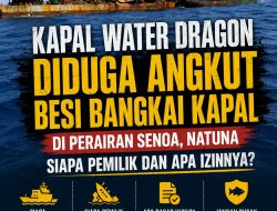 WATER DRAGON di Senoa: Bangkai Kapal Diangkat, Izin Dan Pemilik Dipertanyakan