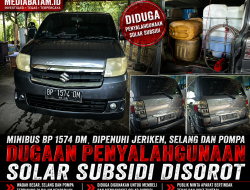 Minibus BP 1574 DM Dipenuhi Jeriken, Selang dan Pompa: Dugaan Penyalahgunaan Solar Subsidi Disorot