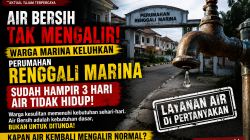 HAMPIR 3 HARI AIR BERSIH TAK MENGALIR, WARGA PERUMAHAN RENGGALI MARINA KELUHKAN PELAYANAN AIR BATAM