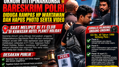 Oknum Dittipinarkoba Bareskrim Polri Diduga Rampas HP Wartawan Saat Peliputan di F1 Club Foto Dan Video Dihapus.