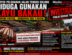 Proyek Pelebaran Jalan Tengku Sulung Disorot, Kayu Bakau Diduga Jadi Material Penahan