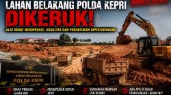 LAHAN BELAKANG POLDA KEPRI DIKERUK: Alat Berat Beroperasi, Legalitas dan Peruntukan Dipertanyakan