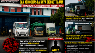 Bongkar Muat Beras, Bawang dan Komoditas di Gudang Blok E No. 1 Union Batu Ampar Disorot, Akses Peliputan Diduga Dihalangi